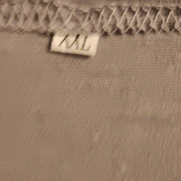 Womens Large Cardigan Sweater Long Ribbed Light Gray Open Front - Picture 3 of 4